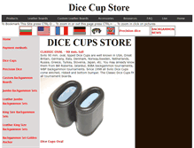 Tablet Screenshot of dice-cups.com